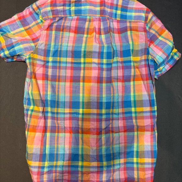 Cat & Jack Boys’ Plaid Button-Up Shirt – Multi-Colored, Dress/Casual XL - Picture 6 of 6